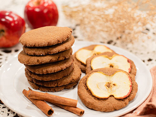 Sourdough Apple Ginger Cookies | Crisp Apple Snaps