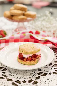 Strawberry Shortcake Recipe, Biscuit-Style with Fresh Milled Flour