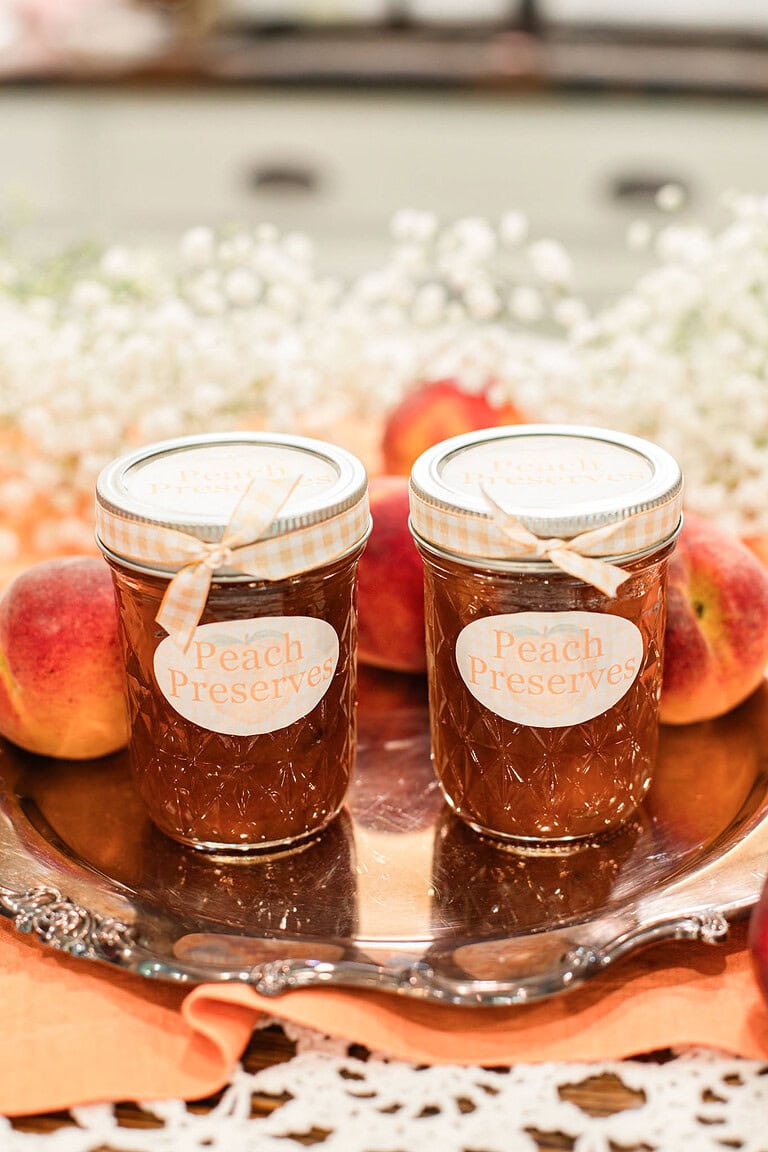 Homemade Peach Preserves Recipe | No Pectin